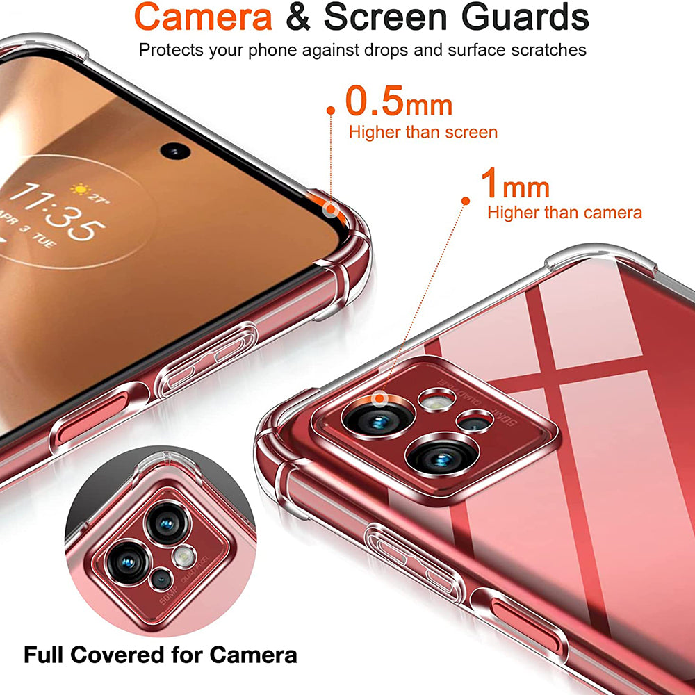 Coque pour Motorola Moto G32, Techsuit, Anti-choc Claire, Transparente
