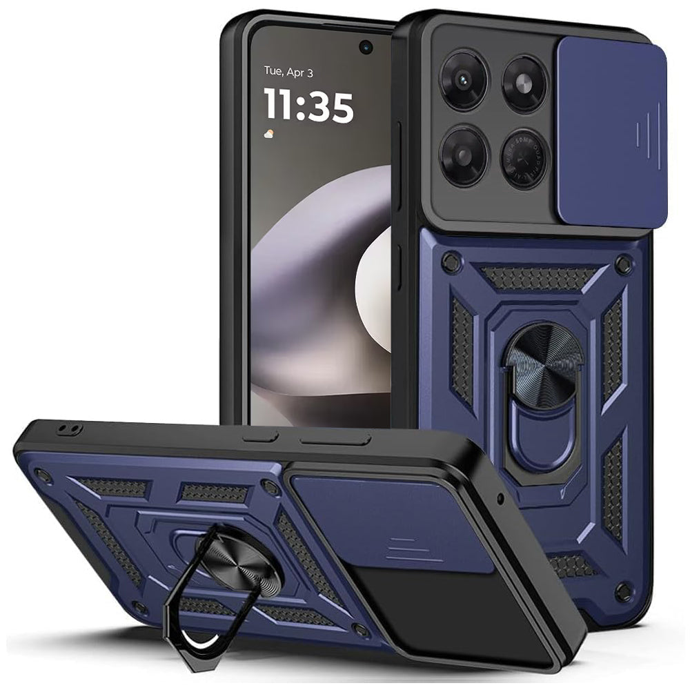 Case for Motorola Moto G37 Power, Techsuit, CamShield, Blue