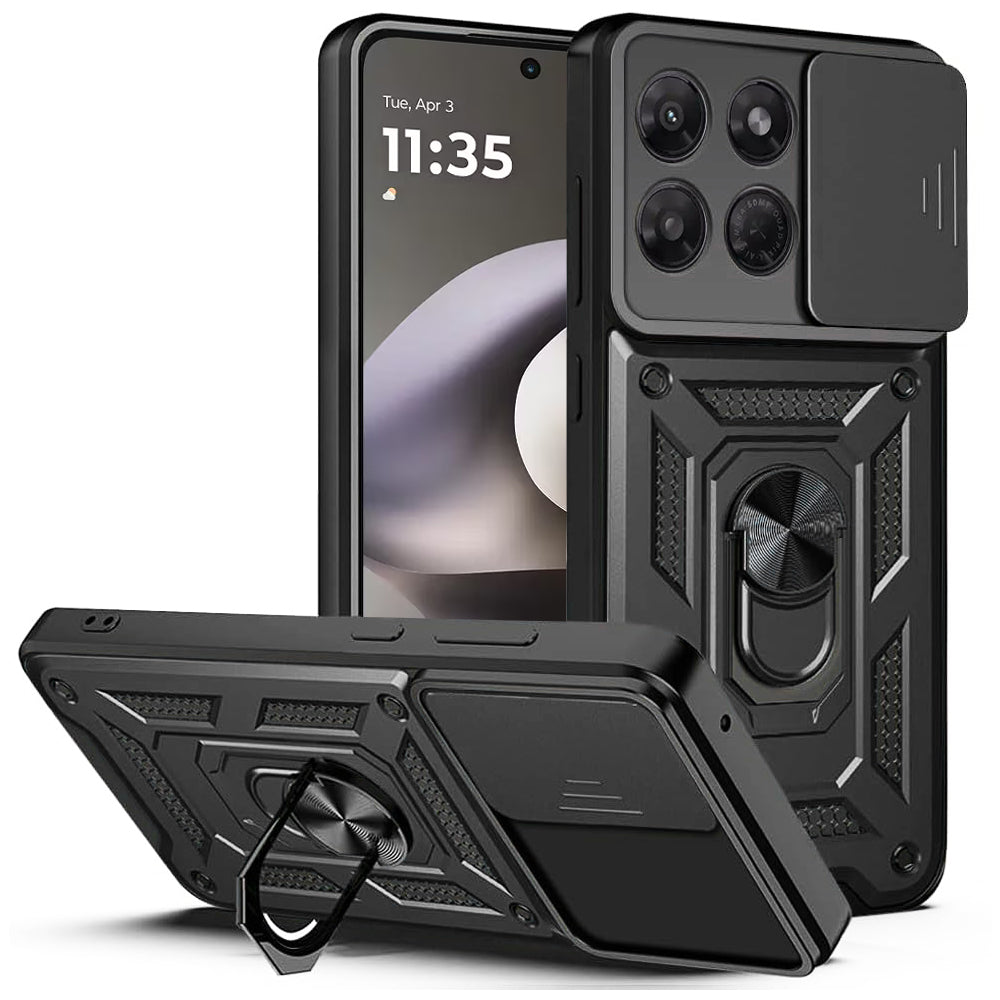 Hülle für Motorola Moto G37 Power, Techsuit, CamShield, Schwarz
