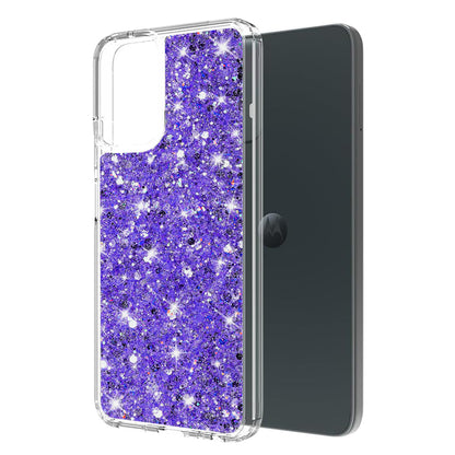Hülle für Motorola Moto G45 / G34, Techsuit, Glitzernd, Lila