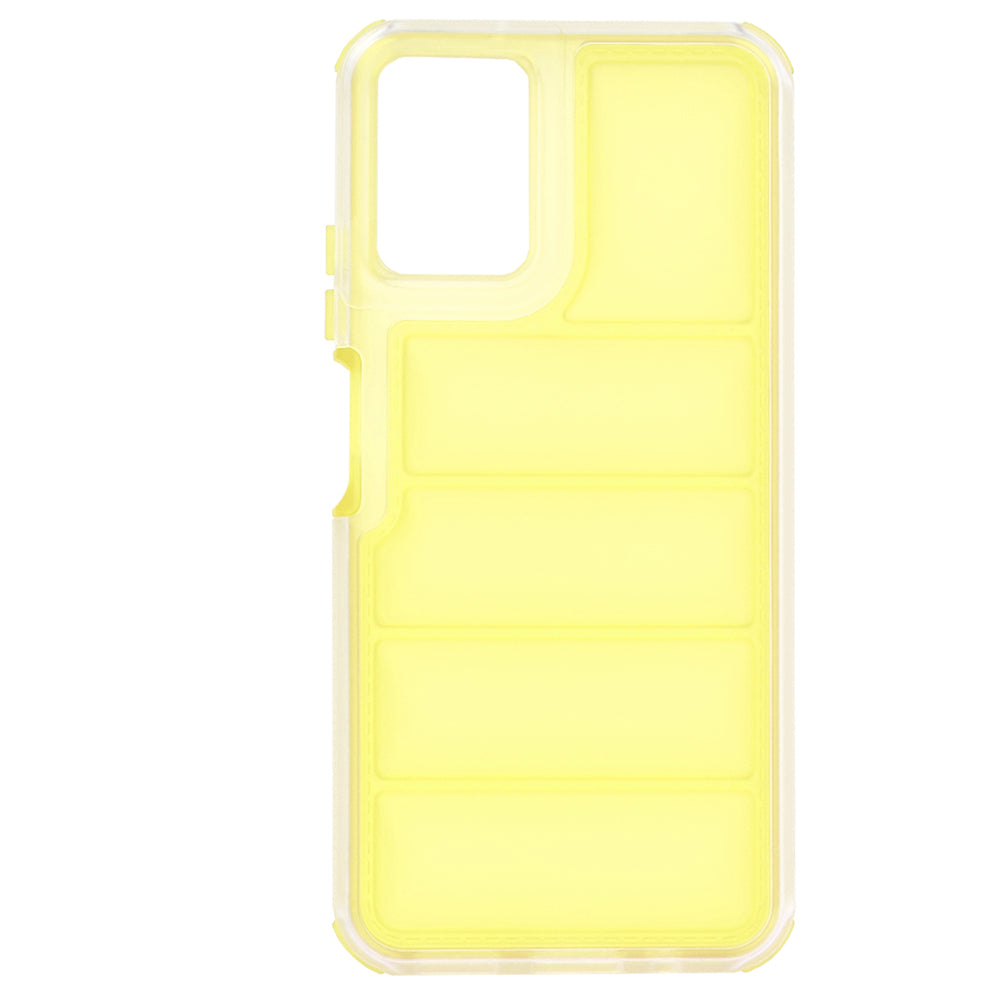 Hülle für Motorola Moto G45 / G34, Techsuit, Wave Shield, Gelb