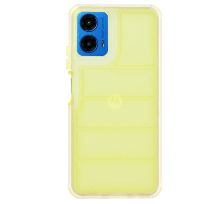 Hülle für Motorola Moto G45 / G34, Techsuit, Wave Shield, Gelb