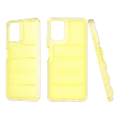Hülle für Motorola Moto G45 / G34, Techsuit, Wave Shield, Gelb