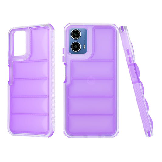 Hülle für Motorola Moto G45 / G34, Techsuit, Wave Shield, Lila