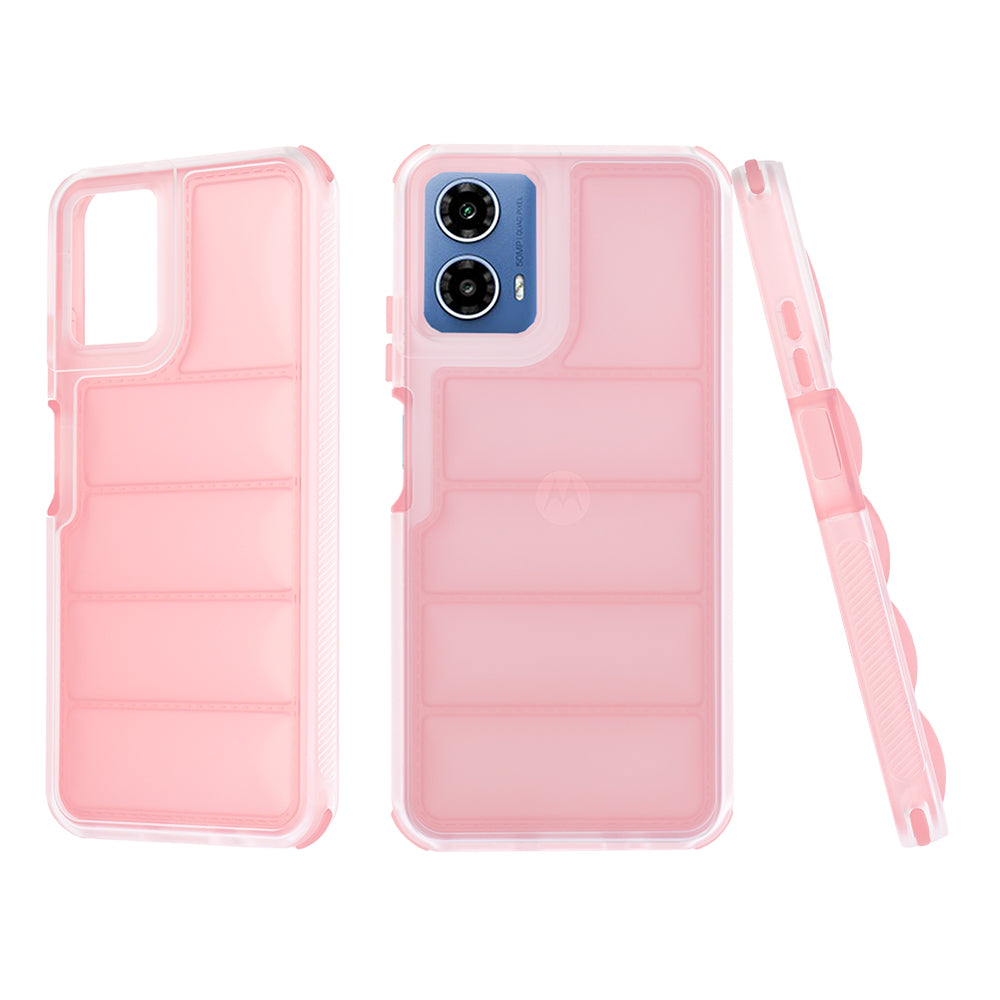 Coque pour Motorola Moto G45 / G34, Techsuit, Wave Shield, Rose