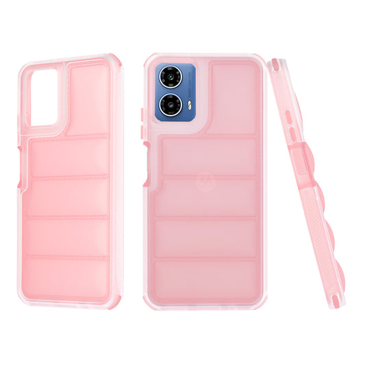 Hülle für Motorola Moto G45 / G34, Techsuit, Wave Shield, Rosa