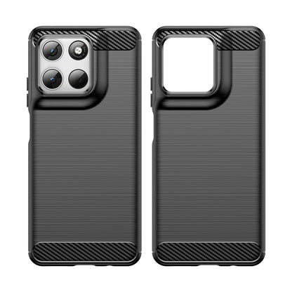Hülle für Motorola Moto G47 / G37 Power / G37 / G67 Power / G57 Power, Techsuit, Carbon, Schwarz