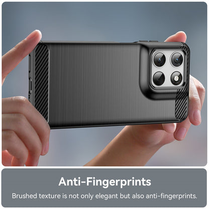 Hülle für Motorola Moto G47 / G37 Power / G37 / G67 Power / G57 Power, Techsuit, Carbon, Schwarz