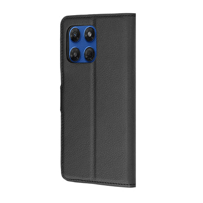 Hülle für Motorola Moto G47 / G37 Power / G37, Techsuit, Leder-Folio, Schwarz