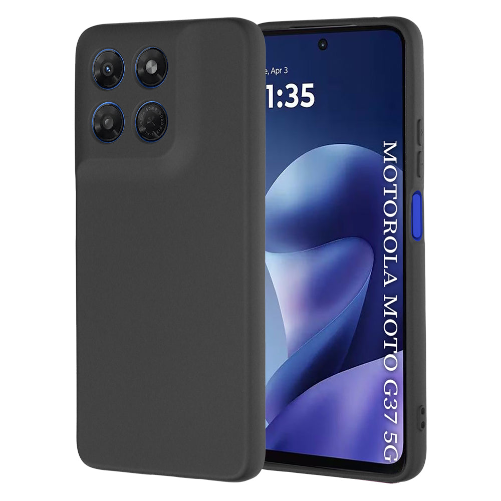 Coque pour Motorola Moto G47 / G37 Power / G37, Techsuit, SoftFlex, Noire
