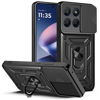 Coque pour Motorola Moto G47 / G37, Techsuit, CamShield, Noire