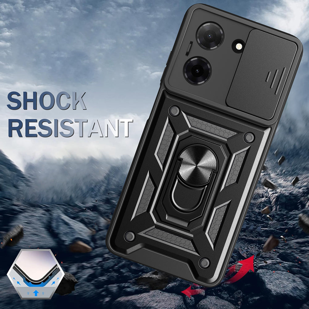 Coque pour Motorola Moto G47 / G37, Techsuit, CamShield, Noire