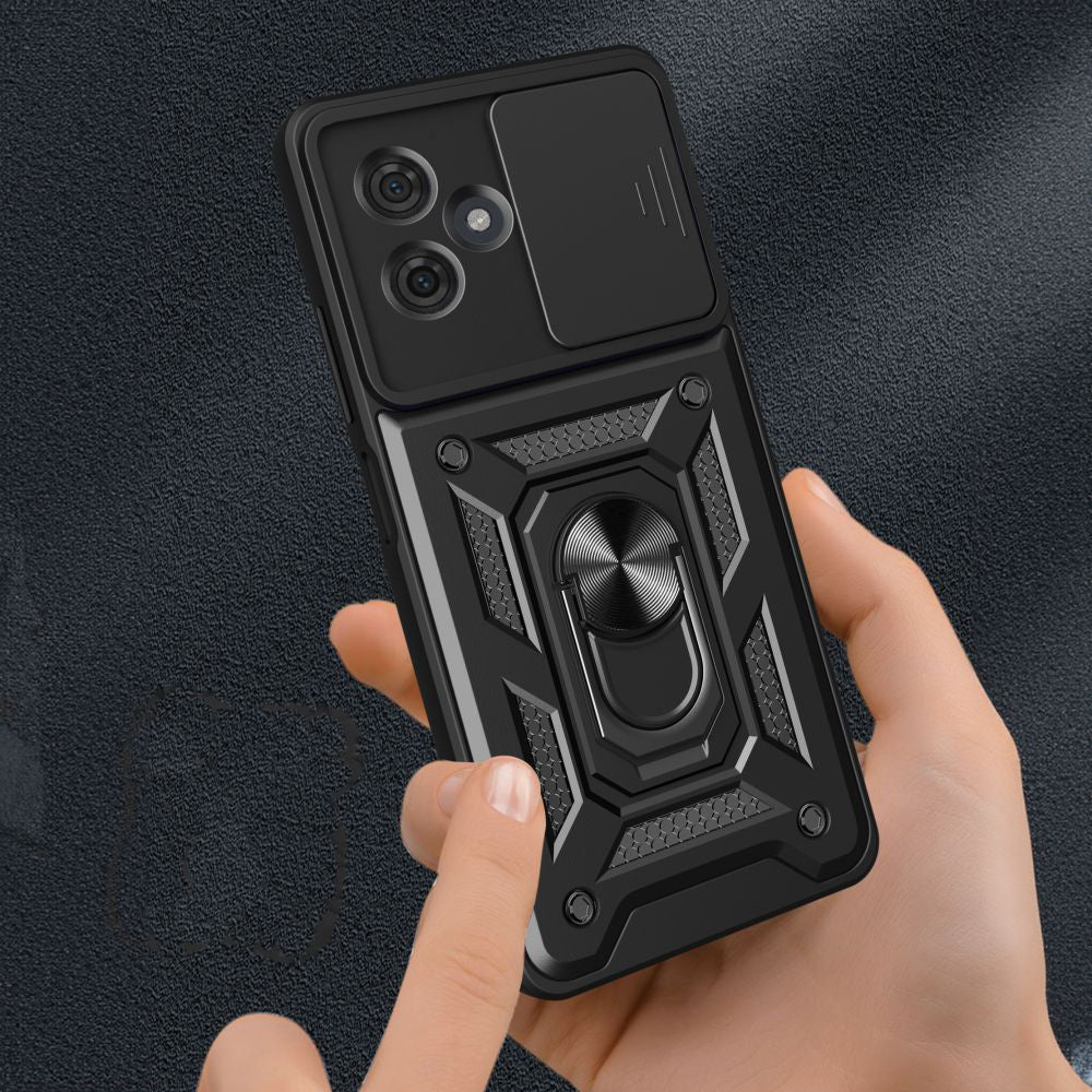Case for Motorola Moto G54, Techsuit, CamShield, Black