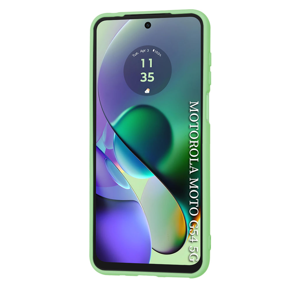 Étui pour Motorola Moto G54, Techsuit, SoftFlex, Vert Clair