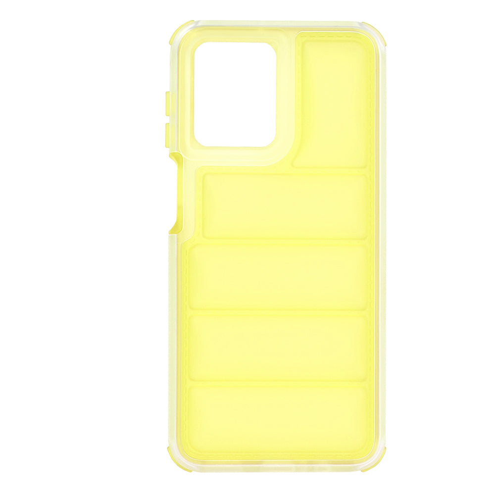 Case for Motorola Moto G54, Techsuit, Wave Shield, Yellow