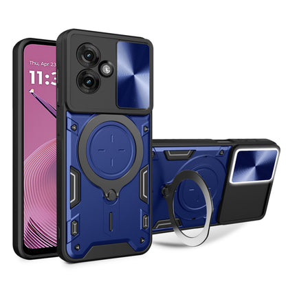 Coque pour Motorola Moto G55, Techsuit, CamGuard Pro, Bleue