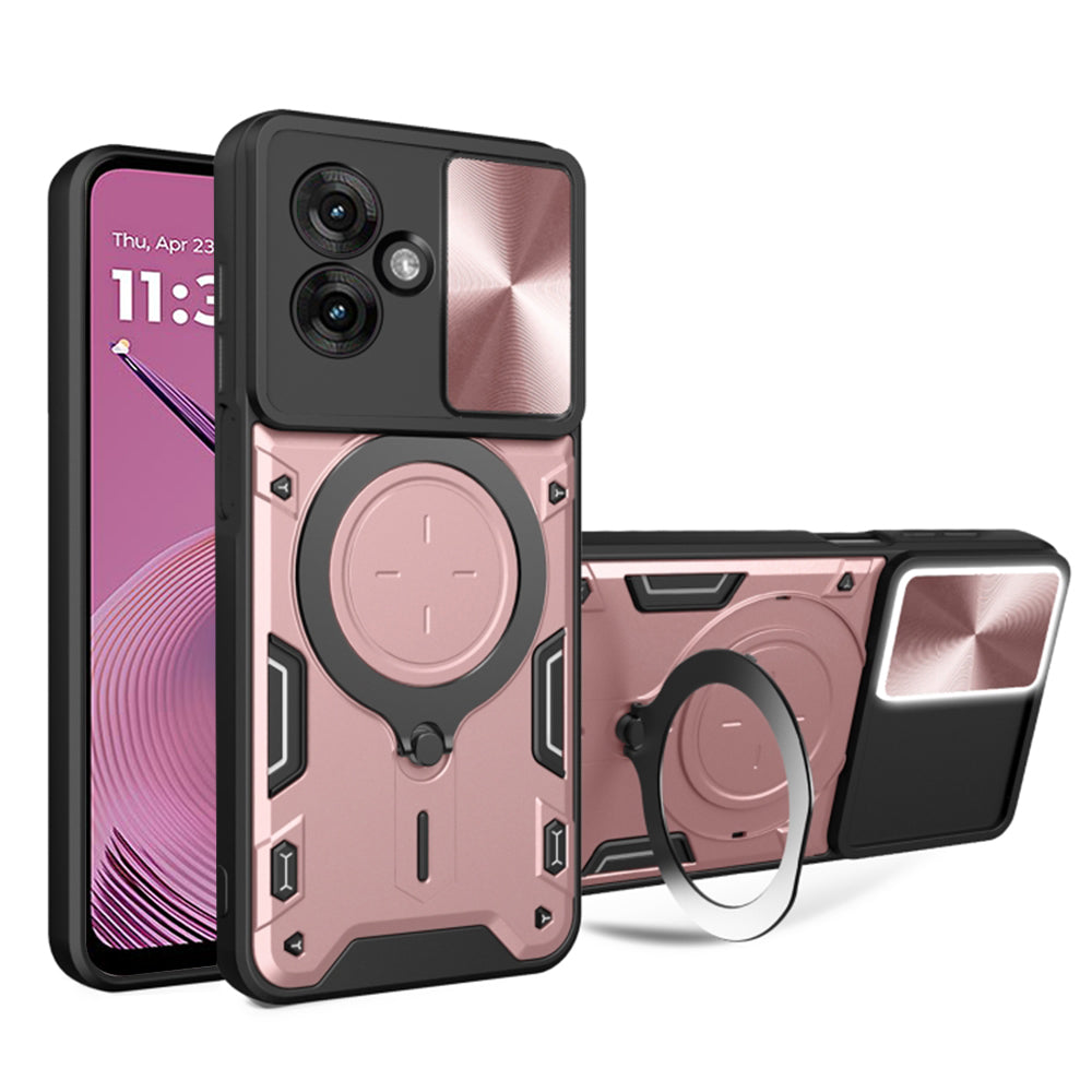 Case for Motorola Moto G55, Techsuit, CamGuard Pro, Rose Gold