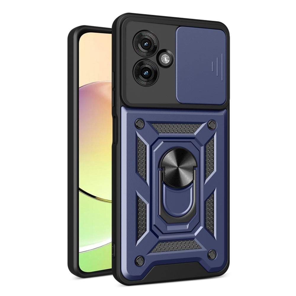 Hülle für Motorola Moto G55, Techsuit, CamShield, Blau
