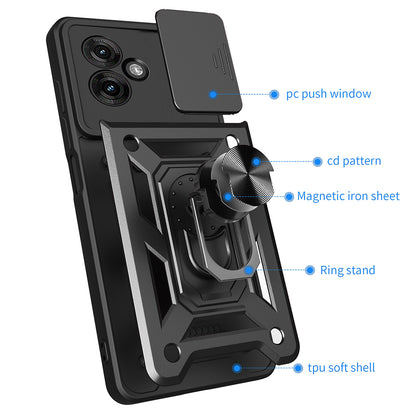 Case for Motorola Moto G55, Techsuit, CamShield, Black
