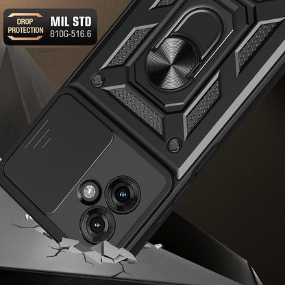 Hülle für Motorola Moto G55, Techsuit, CamShield, Grün