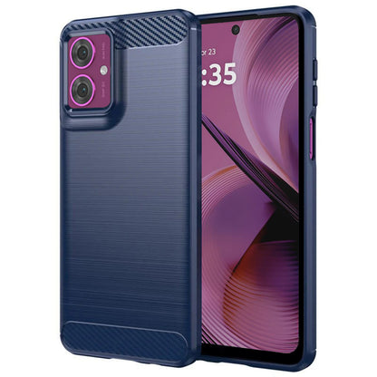 Case for Motorola Moto G55, Techsuit, Carbon, Blue
