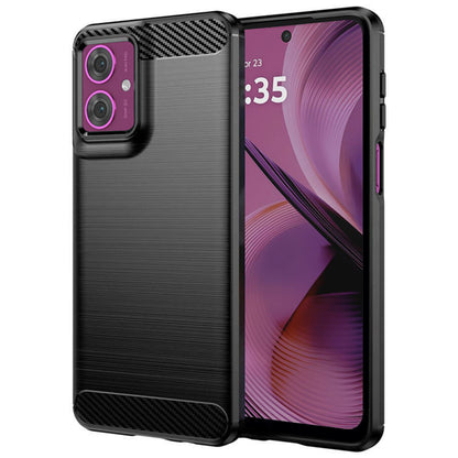 Coque pour Motorola Moto G55, Techsuit, Carbone, Noire