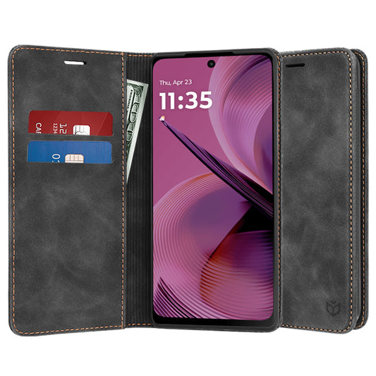 Hülle für Motorola Moto G55, Techsuit, Confy, Schwarz