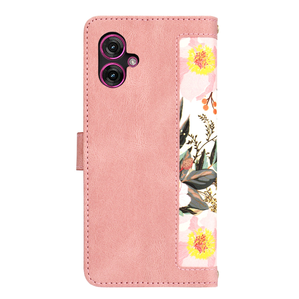 Case for Motorola Moto G55, Techsuit, FlipCraft, Pink