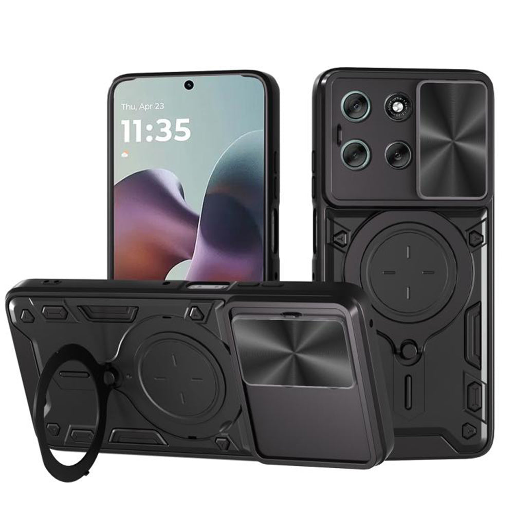 Coque pour Motorola Moto G56, Techsuit, CamGuard Pro, Noire