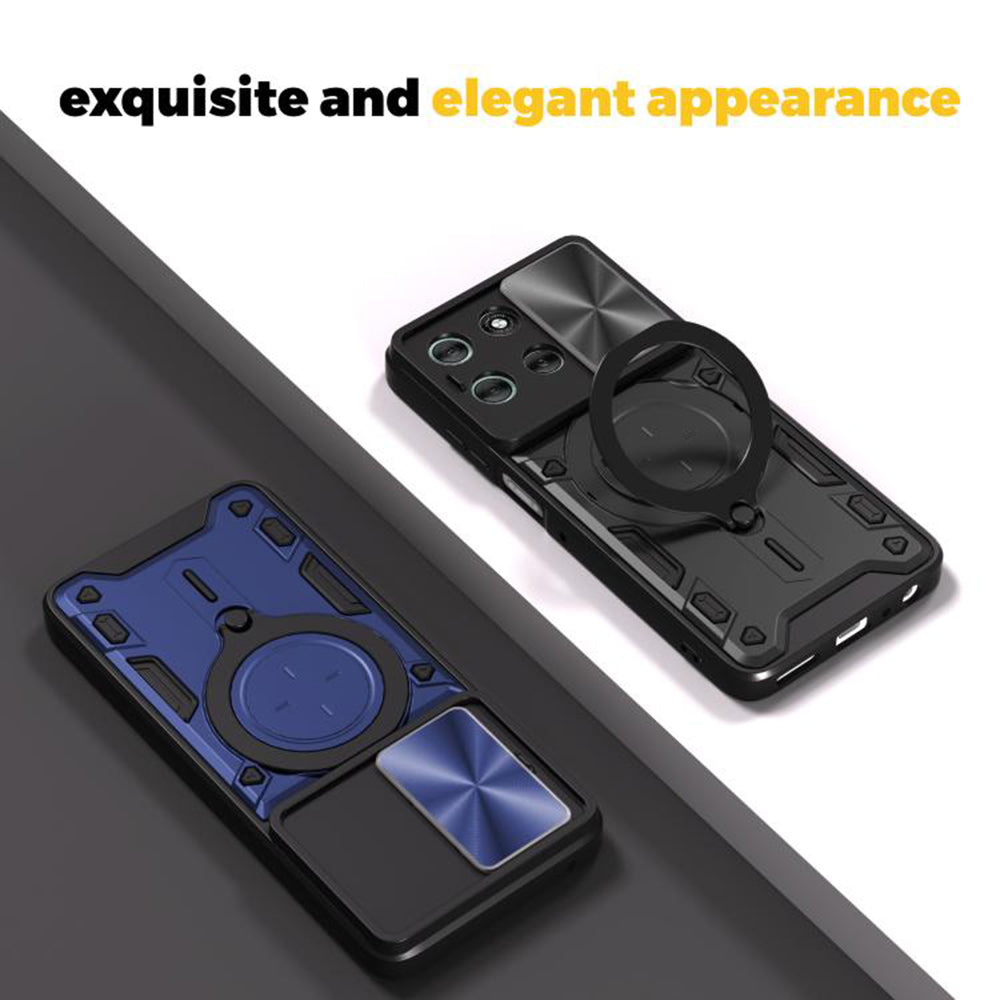Coque pour Motorola Moto G56, Techsuit, CamGuard Pro, Noire