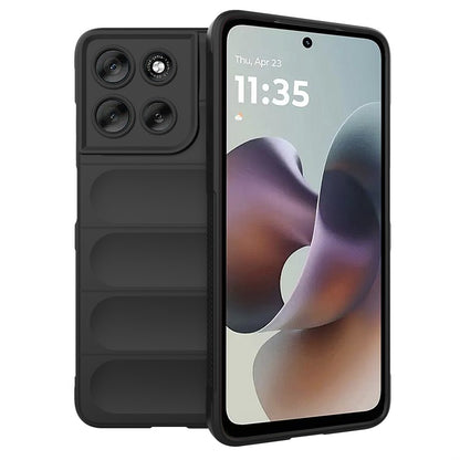 Hülle für Motorola Moto G56, Techsuit, Magic Shield, Schwarz
