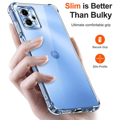 Hülle für Motorola Moto G62 5G, Techsuit, stoßfest klar, transparent