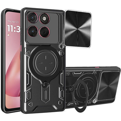 Hülle für Motorola Moto G67 Power / G57 Power, Techsuit, CamGuard Pro, Schwarz