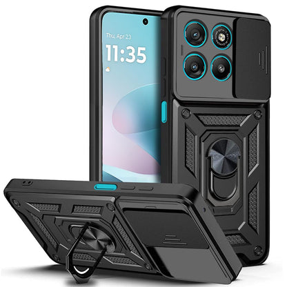Hülle für Motorola Moto G67 Power / G57 Power, Techsuit, CamShield, Schwarz