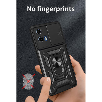 Hülle für Motorola Moto G67 Power / G57 Power, Techsuit, CamShield, Schwarz