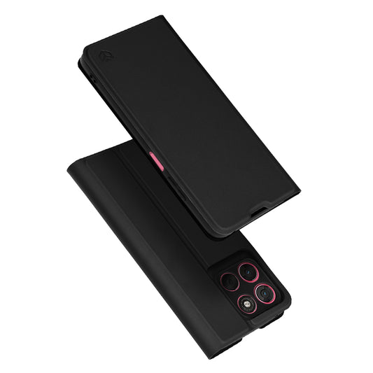 Étui pour Motorola Moto G67 Power / G57 Power, Techsuit, Magskin Book, Noir