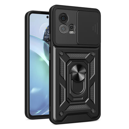 Coque pour Motorola Moto G72, Techsuit, CamShield, Noire