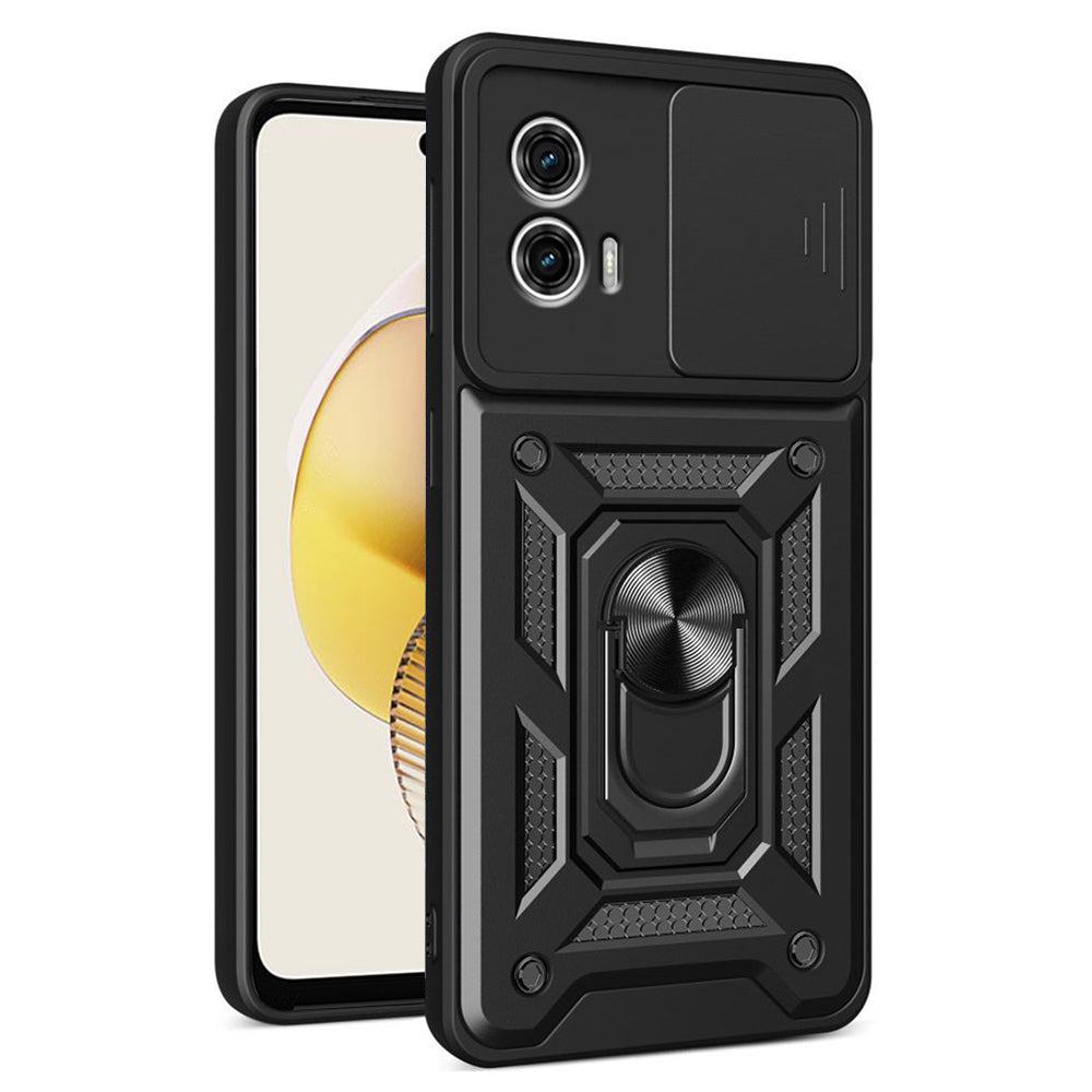 Case for Motorola Moto G73, Techsuit, CamShield, Black
