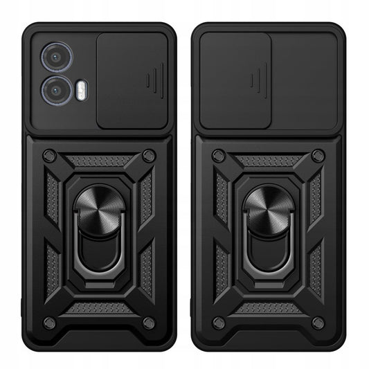 Hülle für Motorola Moto G73, Techsuit, CamShield, Schwarz