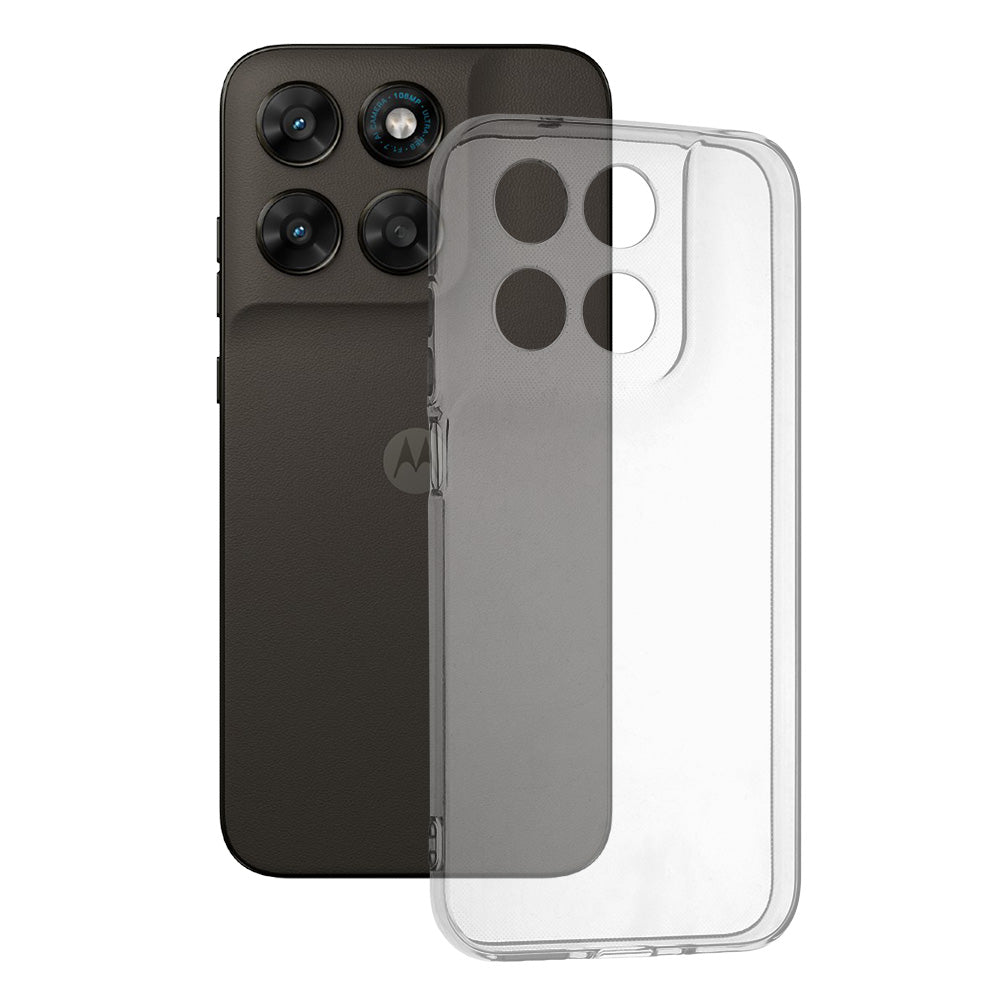 Étui pour Motorola Moto G77 / G67, Techsuit, Clair, Transparent