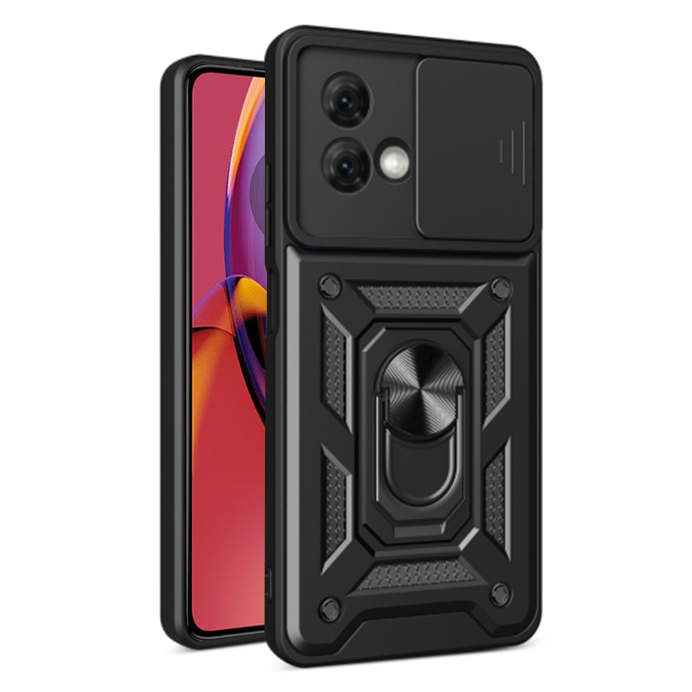 Case for Motorola Moto G84, Techsuit, CamShield, Black