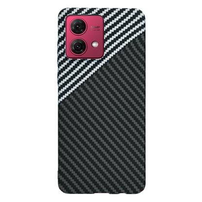 Coque pour Motorola Moto G84, Techsuit, Carbonite FiberShell, Noir Gris