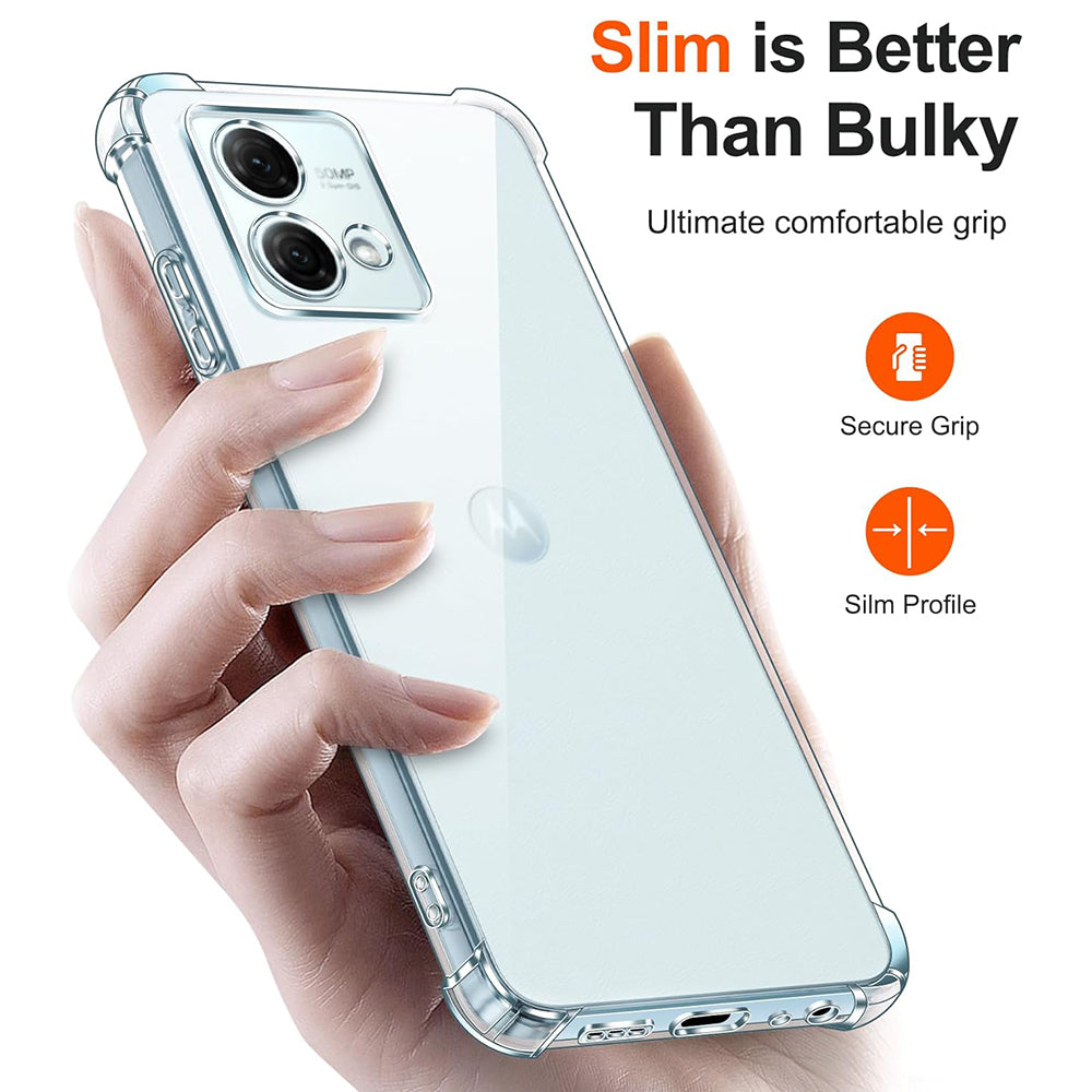 Coque pour Motorola Moto G84, Techsuit, Antichoc Claire, Transparente