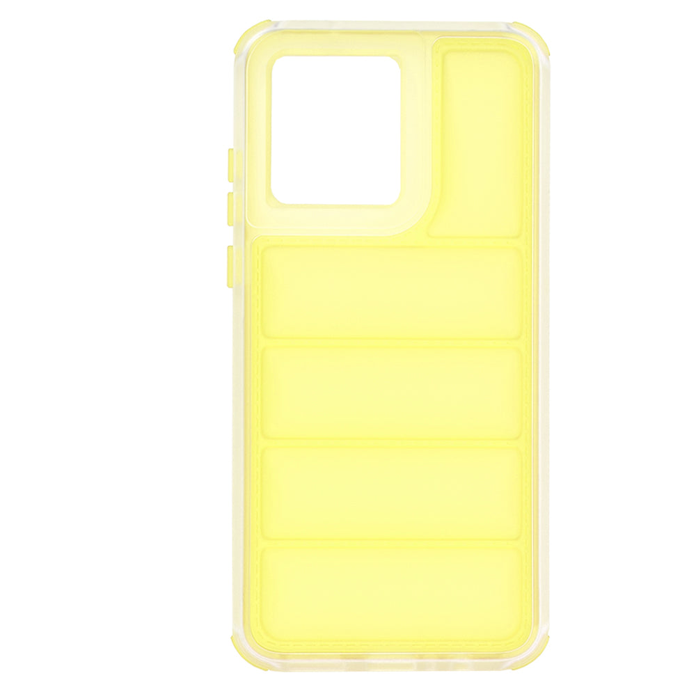 Hülle für Motorola Moto G84, Techsuit, Wave Shield, Gelb