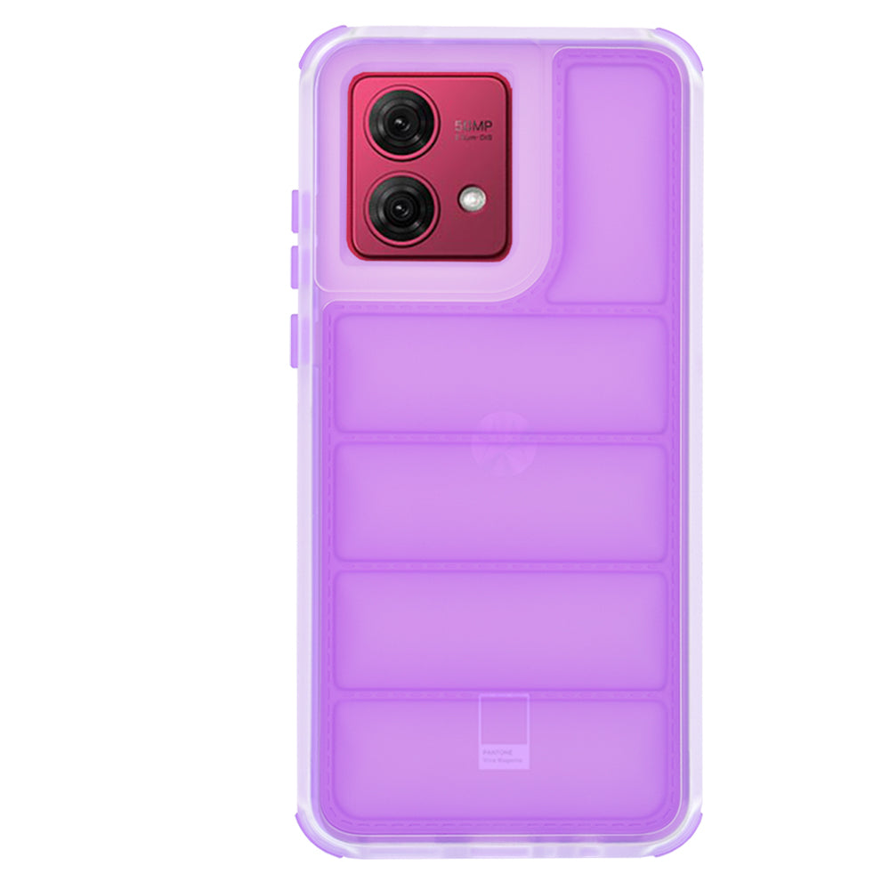 Hülle für Motorola Moto G84, Techsuit, Wave Shield, Lila