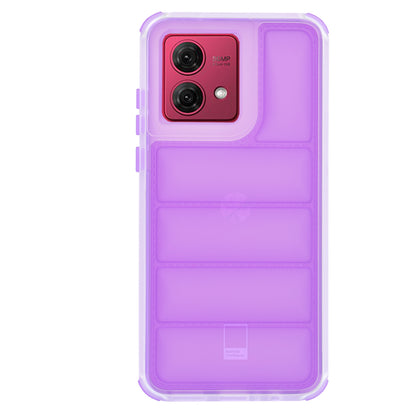 Hülle für Motorola Moto G84, Techsuit, Wave Shield, Lila