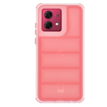 Hülle für Motorola Moto G84, Techsuit, Wave Shield, Rot