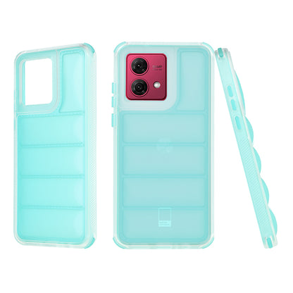 Coque pour Motorola Moto G84, Techsuit, Wave Shield, Turquoise