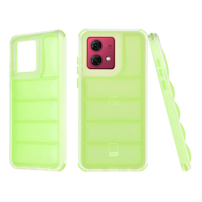 Case for Motorola Moto G84, Techsuit, Wave Shield, Green
