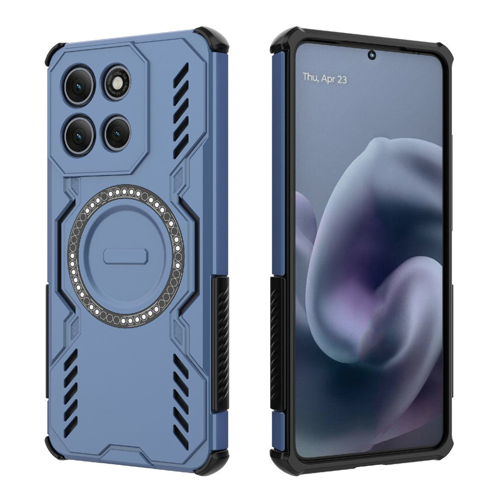 MagSafe-Hülle für Motorola Moto G86 Power, Techsuit, ArmorMag, Blau